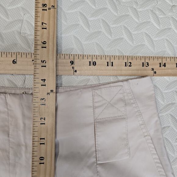 Kaos Straight Leg Pants 26" Waist Ultra High Rise Cropped Pale Pink Cotton Italy - Picture 9 of 10